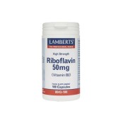 Lamberts Βιταμίνη B2 (Ριβοφλαβίνη) Riboflavin 50mg Vitamin B2 100caps