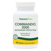 Ισχυρή Αντιοξειδωτική Φόρμουλα Commando 2000 Natures Plus 90 tabs