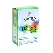 Geoplan Fortius D3 + B12 Συμπλήρωμα Διατροφής με Βιταμίνη D3 2500iu και B12 1000mg για το Ανοσοποιητικό 90 διασπειρόμενα δισκία