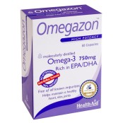 Ιχθυέλαιο Με Ωμέγα 3 Omegazon Omega 3 (750mg) Health Aid Caps 60 Τμχ