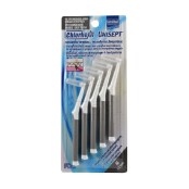 Μεσοδόντια Βουρτσάκια Γκρί Interdental Brushes Μ 1,2mm Unisept Chlorhexil 5 τμχ