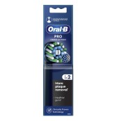 Oral-B Pro Cross Action Ανταλλακτικές Κεφαλές για Ηλεκτρική Οδοντόβουρτσα σε Μαύρο Χρώμα 2τμχ