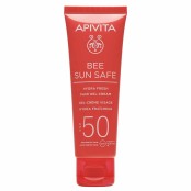 Αντηλιακή Κρέμα Προσώπου Ελαφριάς Υφής SPF50 Hydra Fresh Gel-Cream  Bee Sun Safe Apivita 50 ml