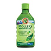 Μουρουνέλαιο Με Γεύση Μήλο  Mollers 250 ml