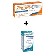 Health Aid Lungforte 30 tabs & Zincovit-C 60tabs