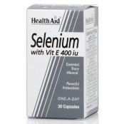 Βιταμίνες Με Σελήνιο Και Βιταμίνη Ε Selenium (100mg) + Vitamin E (400iu) Health Aid Caps 30 Τμχ