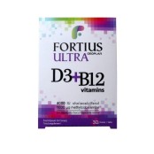 Geoplan Fortius Ultra D3 + B12 Συμπλήρωμα Διατροφής με Βιταμίνη D3 4000iu και B12 1000mg για το Ανοσοποιητικό 30 διασπειρόμενα δισκία