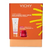 Vichy Capital Soleil Promo ANTI-AGEING 3-ΣΕ-1 SPF50 Αντηλιακή Κρέμα Προσώπου 50ml με ΔΩΡΟ Liftactiv Collagen 16 Κρέμα Ημέρας 15ml