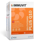 Leriva Pharma Immuvit Plus Q10 Multivitamin Πολυβιταμίνη για Ενέργεια και Υγιές Ανοσοποιητικό 30 softgels