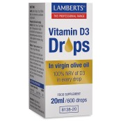 Lamberts Βιταμίνη D3 σε Ελαιόλαδο D3 Drops   20 ml