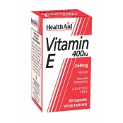 Health Aid Vegan Vitamin E 400iu Συμπλήρωμα Διατροφής Με Αντιοξειδωτική Δράση 60 Κάψουλες