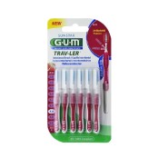 Μεσοδόντια Βουρτσάκια 1.4mm Μπορντώ Trav-Ler 1612 1.4mm Cylindrical Gum 6 τμχ