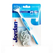 Jordan Easy Clean Flosser Οδοντικό Νήμα με Εργονομική Λαβή 1 Λαβή και 21 κεφαλές