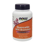 Κουερσετίνη Με Βρωμελαϊνη Quercetin 800mg with Bromelain Now 120vcaps