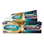 Corega Ultimate All-In-One Στερεωτική Κρέμα Τεχνητής Οδοντοστοιχίας για Ακόμα Μεγαλύτερη Δύναμη Μασήματος 40gr