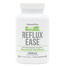 Natures Plus GI Natural Reflux Ease Συμπλήρωμα Διατροφής για την καλή Λειτουργία του Πεπτικού 60 μασώμενα δισκία