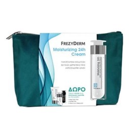 Frezyderm Promo Moisturizing 24H Cream 50ml & Δώρο Facial Scrub 15ml & Eye Balm 5ml & Velvet Colors Medium 2ml σε Πετρόλ Νεσεσέρ