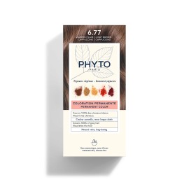 Βαφή Μαλλιών Μαρόν Ανοιχτό Καπουτσίνο Phyto Color 6.77 Kit Phyto