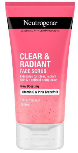 Neutrogena Clear & Radiant Face Scrub Vitamin C & Pink Grapefruit 150ml