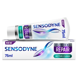 Sensodyne Clinical Repair Active Clean Οδοντόκρεμα για Αναδόμηση των Ευαίσθητων Δοντιών 75ml