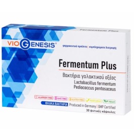 Viogenesis Fermentum Plus Συμπλήρωμα Διατροφής με Βακτήρια Γαλακτικού Οξέος 30 caps