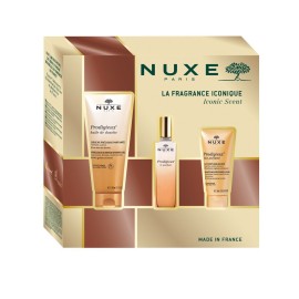 Nuxe XMAS Promo Iconic Scent Prodigieux Shower Oil Aφρόλουτρο 100ml Prodigieux Eau de Parfum Γυναικείο Άρωμα 30ml Prodigieux Body Lotion Κρέμα Σώματος 30ml