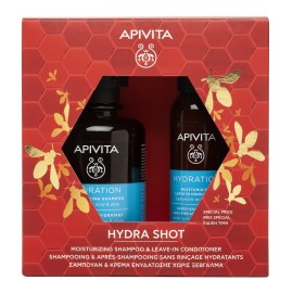 Apivita Promo Box Hydra Shot Σαμπουάν Ενυδάτωσης με Υαλουρονικό Οξύ 250ml & Κρέμα Ενυδάτωσης Χωρίς Ξέβγαλμα 100ml σε Ειδική Τιμή