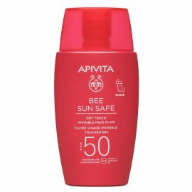 Apivita Bee Sun Safe Dry Touch Invisible Face Fluid Λεπτόρρευστη Κρέμα Προσώπου Dry Touch SPF50 50ml