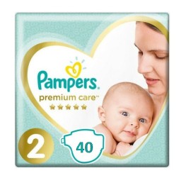 Pampers Πάνες με Αυτοκόλλητο Premium Care No. 2 για 4-8kg 40τμχ