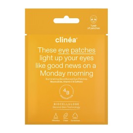 Clinea Illuminating Biocellulose Eye Patches Patches Ματιών Λάμψης 1 ζευγάρι