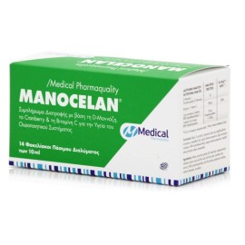 Medical Pharmaquality Manocelan Συμπλήρωμα Διατροφής με Μαννόζη για το Ουροποιητικό 10mL x 14 φακελίσκοι