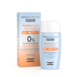 Isdin Fotoprotector Fusion Fluid MINERAL SPF50 Αντηλιακό Προσώπου για Ευαίσθητο Δέρμα 50ml