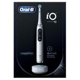 Oral-B iO Series 10 Stardust White Hλεκτρική Οδοντόβουρτσα με Τεχνητή Νοημοσύνη και Θήκη Ταξιδιού σε Λευκό Χρώμα