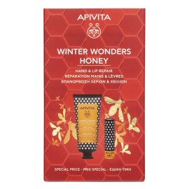 Apivita Promo Box Winter Wonders Honey Κρέμα Χεριών Εντατικής Ενυδάτωσης Πλούσιας Υφής 50ml & Lip Care Μέλι 4.4g σε Ειδική Τιμή