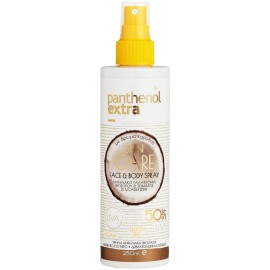 Panthenol Extra Sun Care Face & Body Spray Αντηλιακό Γαλάκτωμα Προσώπου & Σώματος σε Μορφή Spray SPF50 250ml