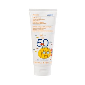 Korres Yoghurt Kids Comfort Sunscreen Emulsion Body & Face Γιαούρτι Αντηλιακό Γαλάκτωμα Σώαματος + Προσώπου SPF50 200ml