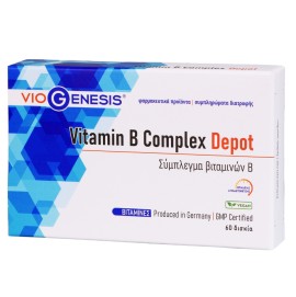 Viogenesis Vitamin B Complex Depot Συμπλήρωμα Διατροφής με Σύμπλεγμα Βιταμινών Β 60 tabs