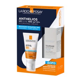 La Roche-Posay Anthelios Promo UVMUNE400 Hydrating Cream SPF50+ με Άρωμα 50ml & ΔΩΡΟ Ενυδατική Κρέμα Toleriane Sensitive 15ml