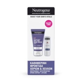 Neutrogena Promo Pack με Αντιγηραντική Κρέμα Χεριών με SPF20 75ml & Ενυδατικό Lipcare 4,8g