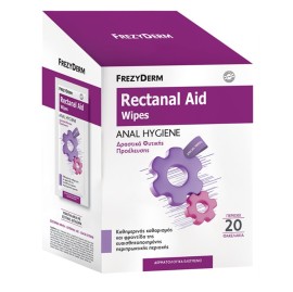 Frezyderm Rectanal Aid Wipes Μαντηλάκια Καθαρισμού για την Περιπρωκτική Περιοχή 20τεμ