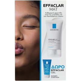 La Roche Posay Promo Effaclar Mat Ενυδατική Κρέμα με Ματ Τελείωμα 40ml & ΔΩΡΟ Effaclar Gel Αφρός Καθαρισμού 50ml