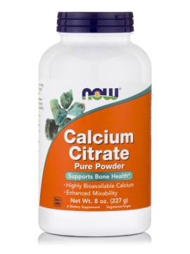 Κιτρικό Ασβέστιο Σε Σκόνη Calcium Citrate 100% Pure Powder Now 226.7ml