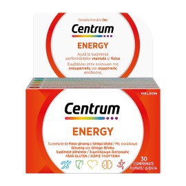 Centrum Energy Πολυβιταμίνη για Ενέργεια και Πνευματική Απόδοση 30 δισκία