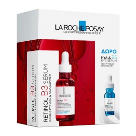 La Roche-Posay Promo Retinol B3 Serum Αντιρυτιδικός Oρός Αναδόμησης & Ανάπλασης με Βιταμίνη B3 30ml Mε Δώρο Hyalu B5 Eye Serum 5ml