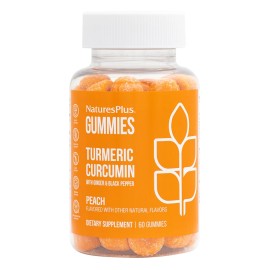 Natures Plus Gummies Turmeric Curcumin Συμπλήρωμα Διατροφής με Εκχύλισμα Κουρκουμά 60 ζελεδάκια