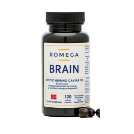 Romega Arctic Herring Caviar Oil Brain Συμπλήρωμα Διατροφής με Ωμέγα-3 με Έλαιο από Χαβιάρι Ρέγγας Αρκτικής 120soft gels