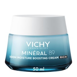 Vichy Mineral 89 Boosting Cream Κρέμα Ενυδάτωσης 100ωρών με Πλούσια Υφή 50ml