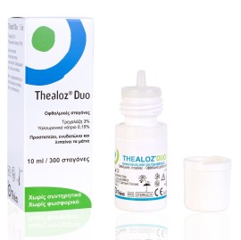 Laboratoires Thea Thealoz Duo Οφθαλμικές Σταγόνες Υποκατάστατο Δακρύων με Υαλουρονικό Οξύ 10 ml