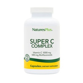 Natures Plus Super C Complex 1000mg Σύμπλεγμα Βιταμίνης C Παρατεταμένης Αποδέσμευσης 30 ταμπλέτες