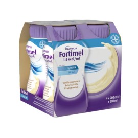 Nutricia Fortimel Protein 4 x 200ml Βανίλια Υπερπρωτεϊνικό Υπερθερμιδικό Σκεύασμα